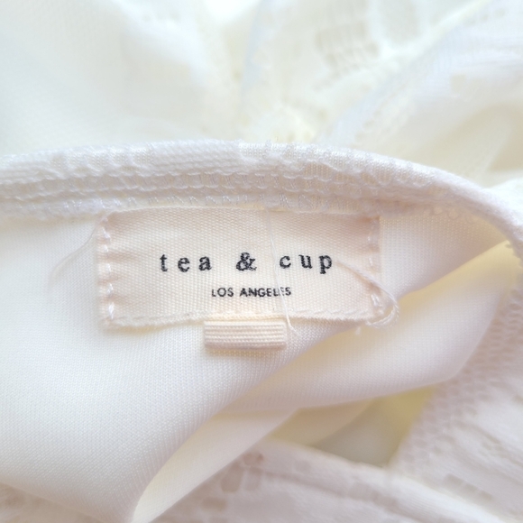 Tea & Cup Lace Overlay Dress with Open Back - Picture 10 of 14